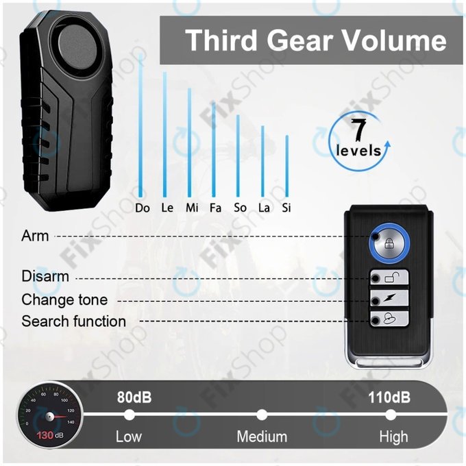 Bežični Alarm protiv Krađe s Daljinskim Upravljačem