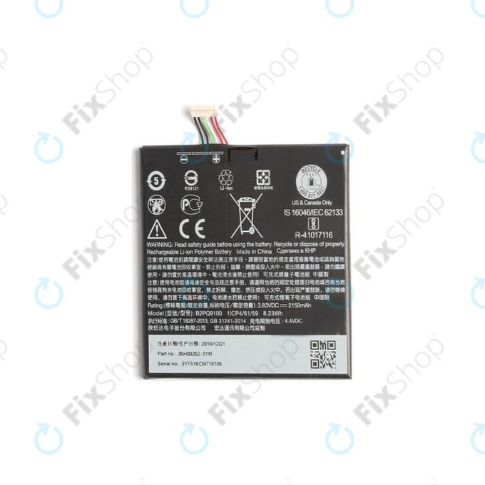 HTC One A9 - Baterija B2PQ9100 2150mAh - 35H00252-00M