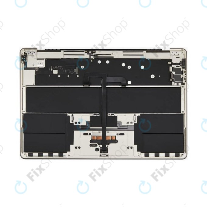 Gornji okvir tipkovnice za MacBook Air 15", A3114 (2024), s US tipkovnicom i baterijom, Starlight, 661-40268, Genuine Apple