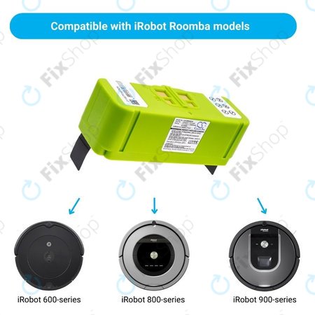 iRobot Roomba 600, 800, 900-series - Baterija 4502233, 4374392, 2130LI 14.4V 4000mAh HQ