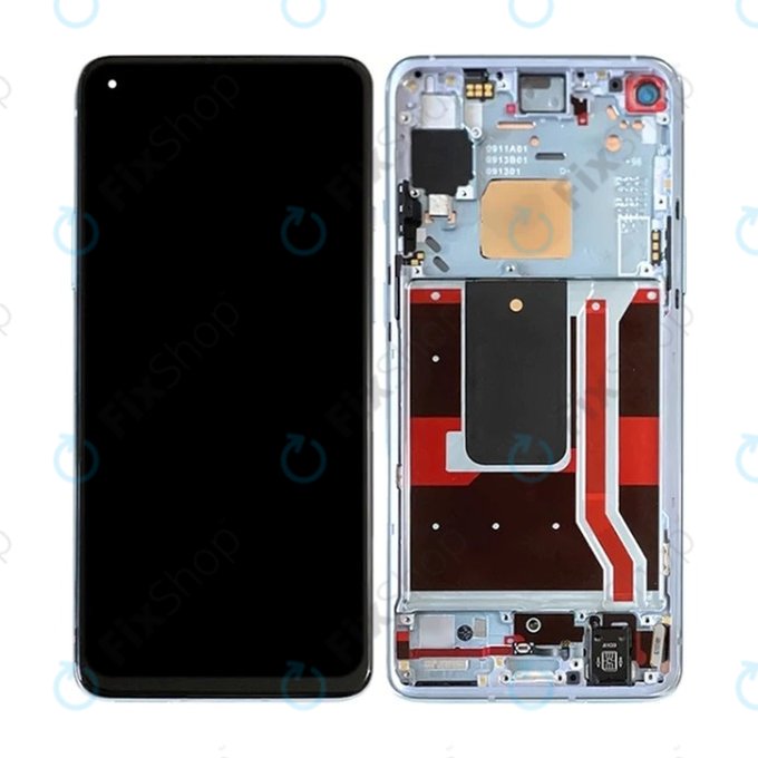 OnePlus 8T - LCD zaslon + zaslon osjetljiv na dodir + okvir (crni) TFT