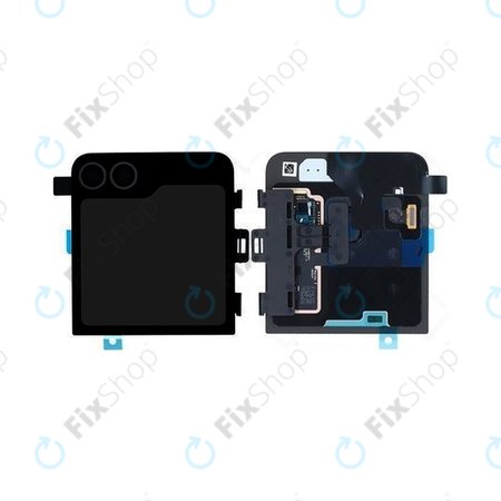 Samsung Galaxy Z Flip 6 F741B - LCD zaslon + zaslon osjetljiv na dodir + okvir (vanjski) (Crafted Black) - GH97-30012E Genuine Service Pack
