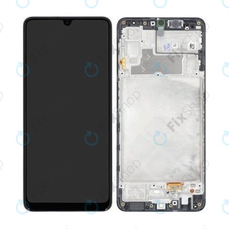 Samsung Galaxy M22 M225F - LCD zaslon + zaslon osjetljiv na dodir + okvir (crni) - GH82-26153A, GH82-26866A Originalni servisni paket