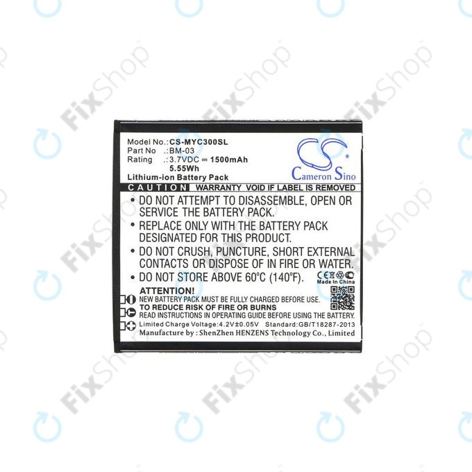Baterija za MyPhone Funky, 1500mAh, Li-Ion, 3.7V, BM-03, HQ