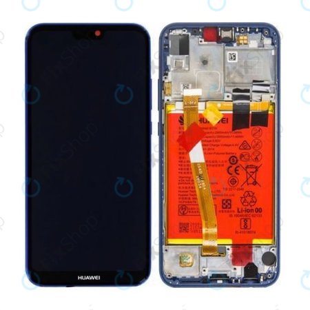 Huawei P20 Lite - LCD zaslon + zaslon osjetljiv na dodir + okvir + baterija (Klein Blue) - 02351XUA, 02351VUV