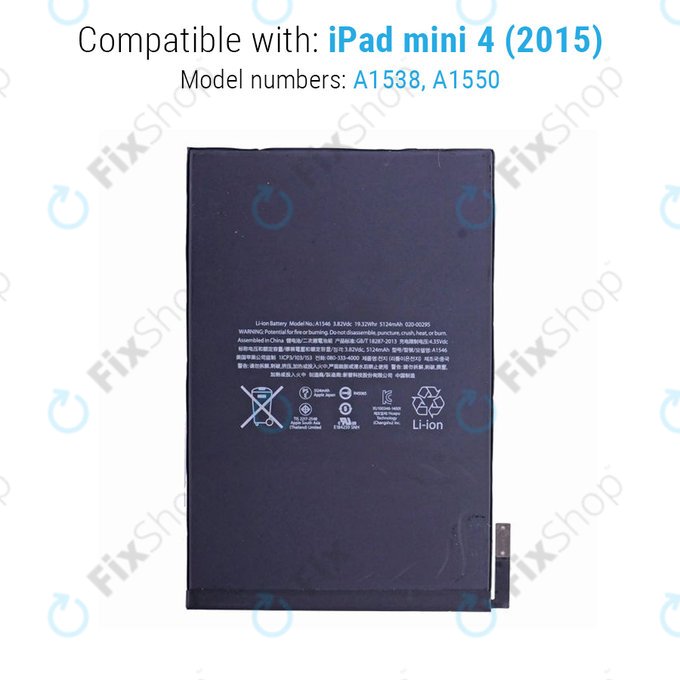 Apple iPad Mini 4 - Baterija 5124mAh