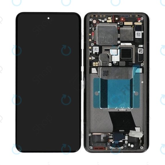 Xiaomi 14 Ultra - LCD zaslon + zaslon osjetljiv na dodir + okvir (Black) - 56000500N100 Genuine Service Pack
