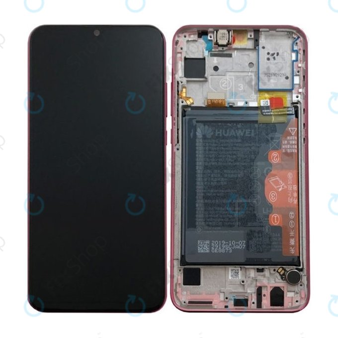 Huawei Honor 20 Lite - LCD zaslon + zaslon osjetljiv na dodir + okvir + baterija (Phantom Red) - 02352QMU Genuine Service Pack