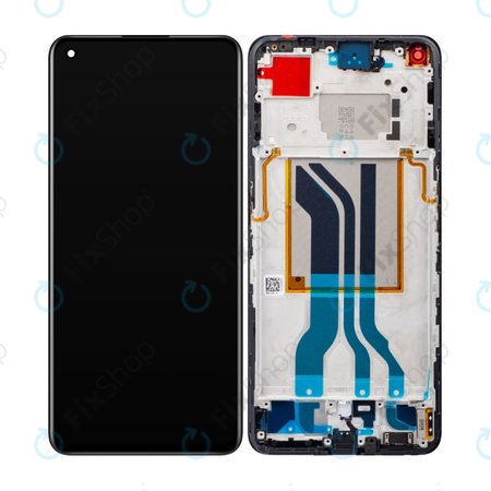 Realme GT 2 5G RMX3310 RMX3312 - LCD zaslon + zaslon osjetljiv na dodir + okvir (čelično crni) OLED