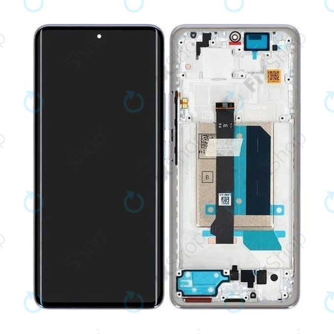 Xiaomi Redmi Note 14 Pro+ 5G - LCD zaslon + zaslon osjetljiv na dodir + okvir (Lavender Purple) - 5600180O16U00 Genuine Service Pack