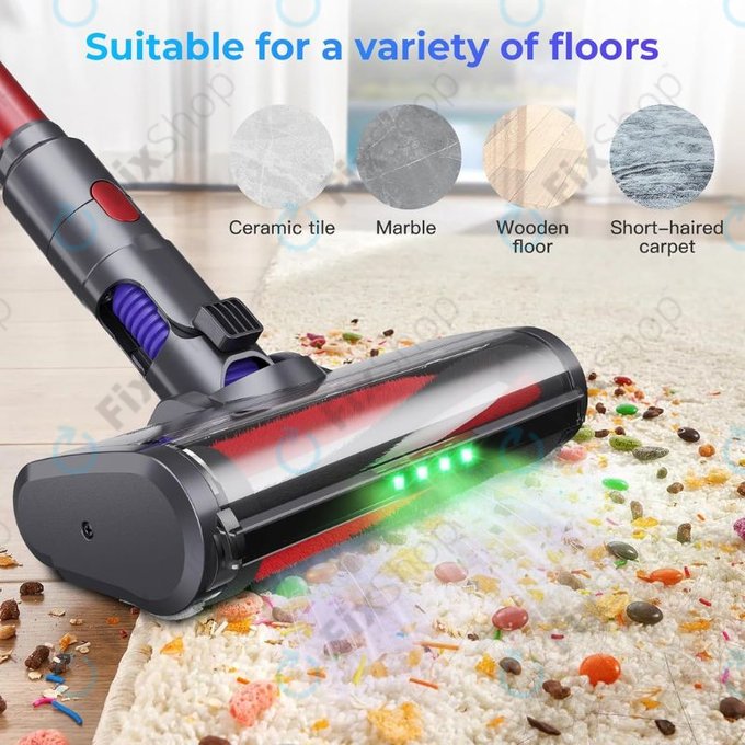 Dyson V-series, Outsize - Glava za čišćenje s mekim valjkom i LED svjetlom