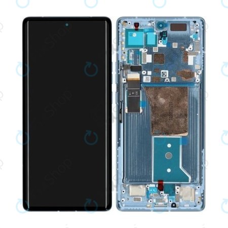 Motorola Edge 40 Pro - LCD zaslon + zaslon osjetljiv na dodir + okvir (Lunar Blue) - 5D68C21987 Originalni servisni paket