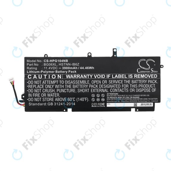 Baterija za HP Elitebook 1040 G3, 3900mAh, Li-Pol, 11.4V, BG06XL, HQ