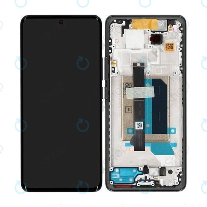 Xiaomi Redmi Note 14 Pro+ 5G 24094RAD4G - LCD zaslon + zaslon osjetljiv na dodir + okvir (Midnight Black) - 5600190O16U00 Genuine Service Pack