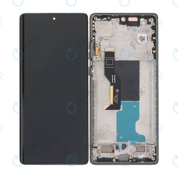 Motorola Edge 50 Fusion - LCD zaslon + zaslon osjetljiv na dodir + okvir (Forest Blue) TFT