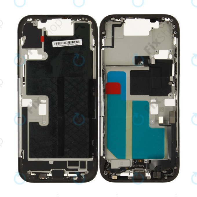 Srednji okvir s baterijom za iPhone 16 Pro | Black Titanium | ZD076-00689 | Genuine Apple