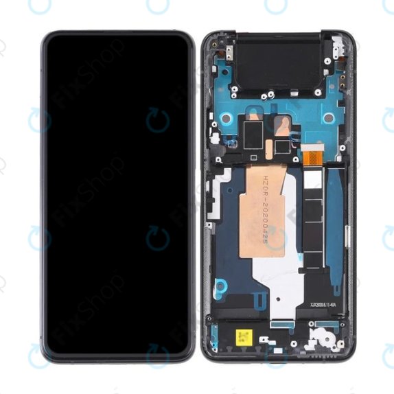 Asus Zenfone 7 Pro ZS671KS - LCD zaslon + zaslon osjetljiv na dodir + okvir (Aurora Black) TFT