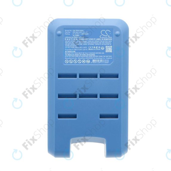 Baterija za Tineco Pure One S11, A11, 2000mAh, Li-Ion, 21.6V, ZB1965-20P, HQ