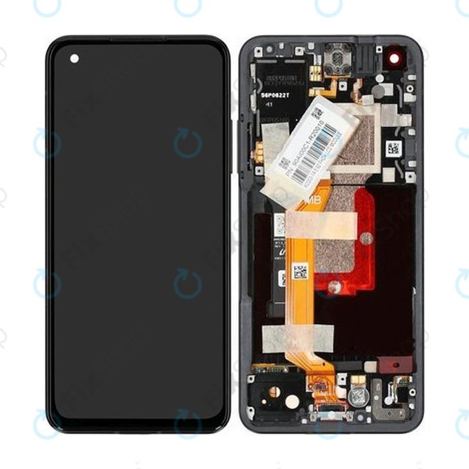 Asus ZenFone 9 AI2202 - LCD zaslon + zaslon osjetljiv na dodir + okvir (ponoćno crna) - 90AI00C1-R20010 Originalni servisni paket