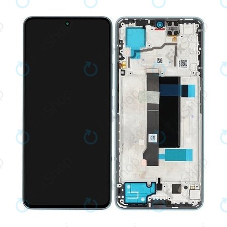 Xiaomi Redmi Note 13 Pro 5G 2312DRA50C - LCD zaslon + zaslon osjetljiv na dodir + okvir (Ocean Teal) - 5600010N1600 Genuine Service Pack