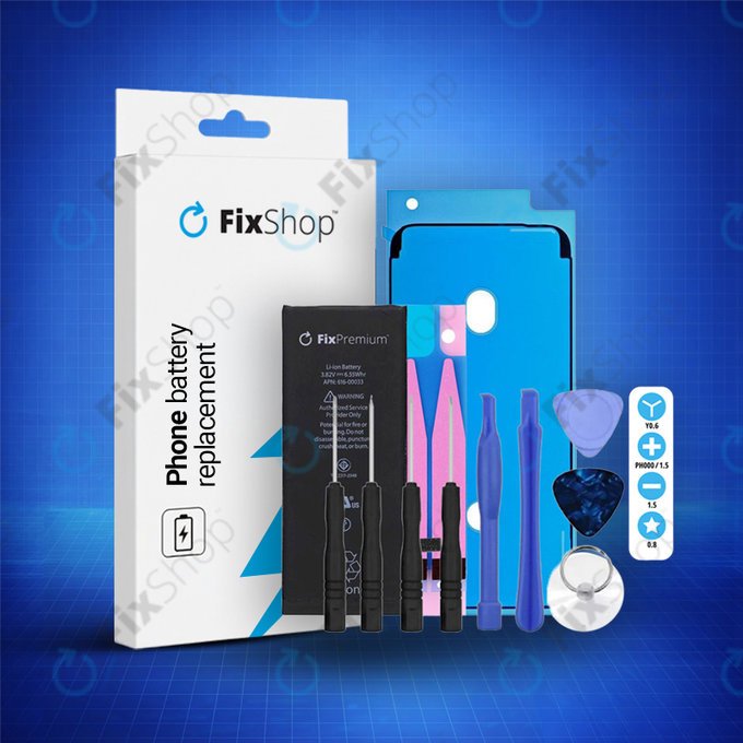 Apple iPhone 6S - Baterija 1715mAh FixPremium + Ljepilo za baterije + Ljepilo za LCD + Set alata - Multipack