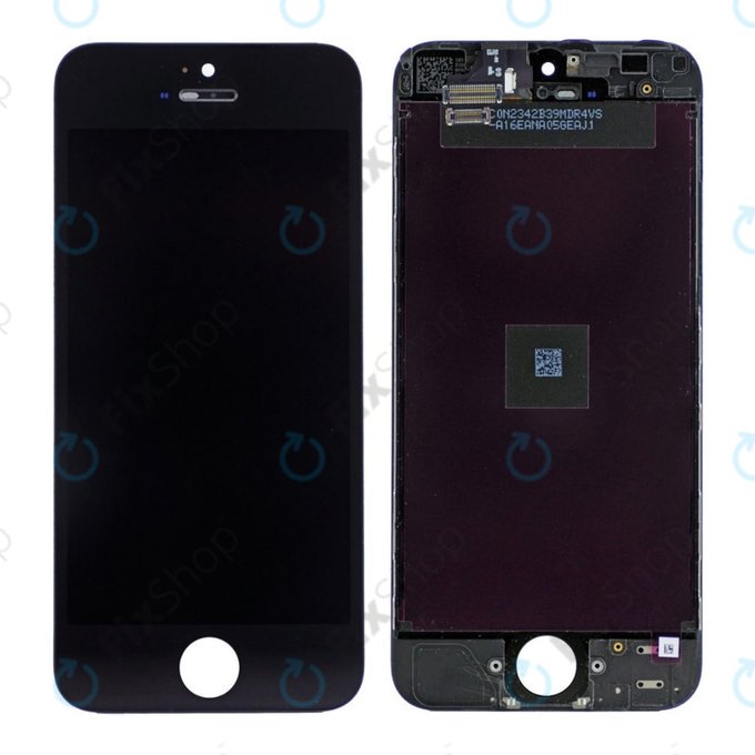Apple iPhone 5 - LCD zaslon + zaslon osjetljiv na dodir + okvir (crni)