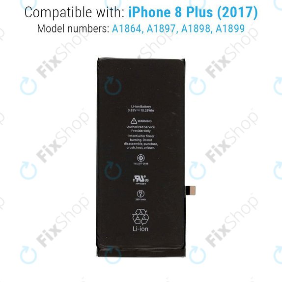Baterija za iPhone 8 Plus, 2691mAh, Service Pack