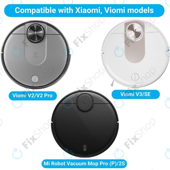 Set rezervnih dijelova za Xiaomi Viomi V2, V2 Pro, V3, SE, Mi Robot Vacuum Mop Pro (P), 2S (1x Glavna četka, 2x Filter, 2x Bočna četka, 2x Krpa za brisanje)