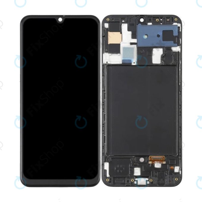Samsung Galaxy A50 A505F - LCD zaslon + zaslon osjetljiv na dodir + okvir OLED (crni)