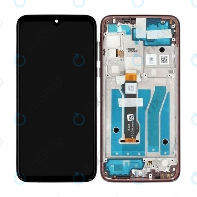 Motorola Moto G8 Plus - LCD zaslon + zaslon osjetljiv na dodir + okvir (tamnocrveni) - 5D68C15529 Originalni servisni paket