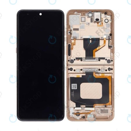 Motorola Razr 60 Ultra - LCD zaslon + zaslon osjetljiv na dodir + okvir (Mountain Trail) - 5D68C29812 Genuine Service Pack