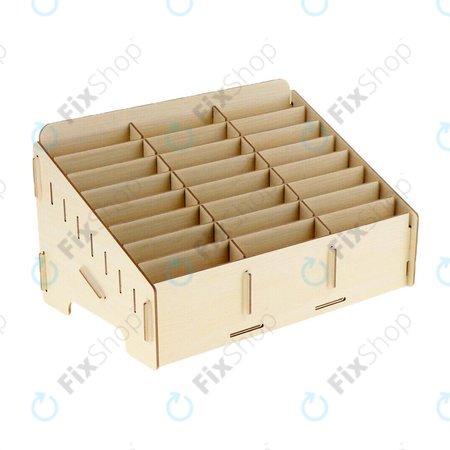Univerzalno drveno postolje / organizator za telefone s 24 pretincima
