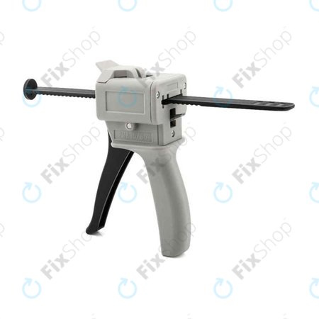 E-Fixit Black-8 - Crno ljepilo za popravak slušalica + pištolj za doziranje