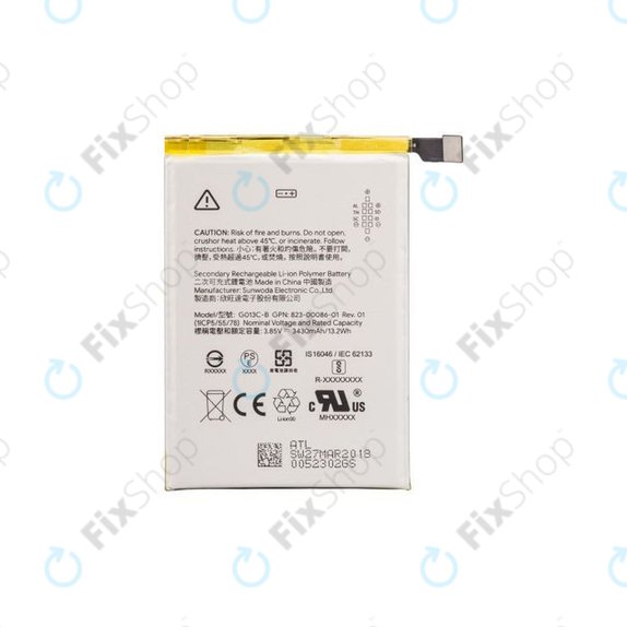 Google Pixel 3XL - Baterija G013C-B 3430mAh - G823-00114-01 Originalni servisni paket