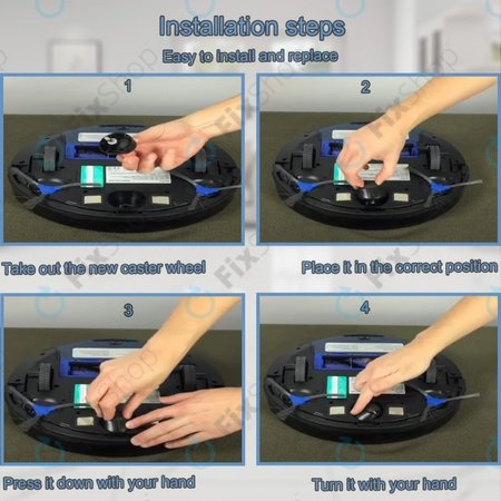 Eufy Robovac-series - Prednji kotač (crni )