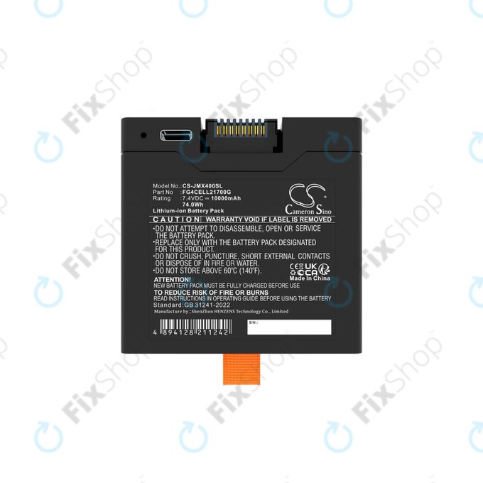 Baterija za JBL Partybox Club 320, Partybox Stage 320, Xtreme 4, 10000mAh, Li-Ion, 7.4V, FG4CELL21700G, HQ