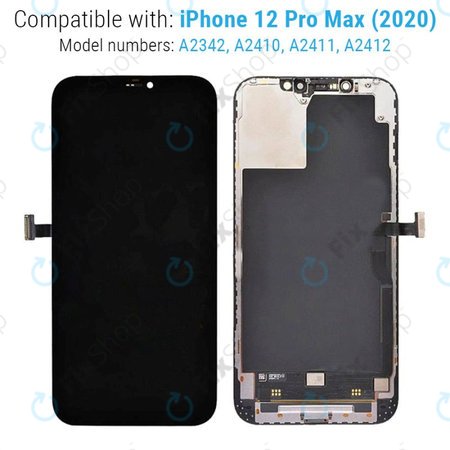 Apple iPhone 12 Pro Max - LCD zaslon + zaslon osjetljiv na dodir + okvir Refurbished