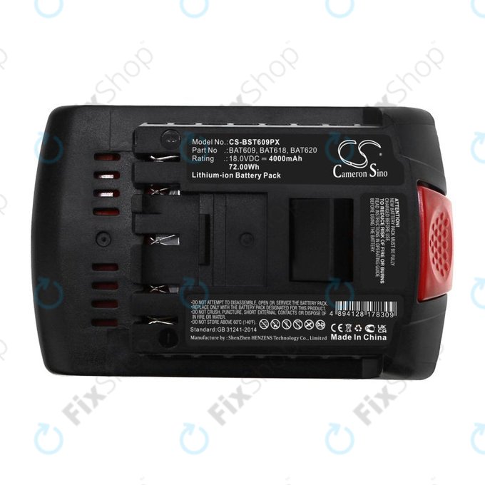 Baterija za Bosch 17618, Gsb 18, 4000mAh, Li-Ion, 18V, BAT620, HQ