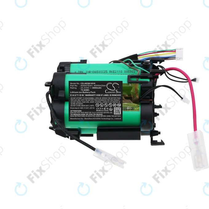 Baterija za Electrolux PQ91-ALRGY, PQ91-ANIMA, AEG QX 9, 3000mAh, Li-ion, 25.2V, 4055478301, HQ