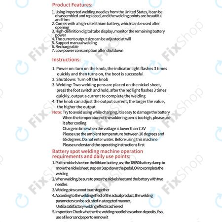 Docreate HPSW 5000W - Mini komplet za točkasto zavarivanje (4000mAh)