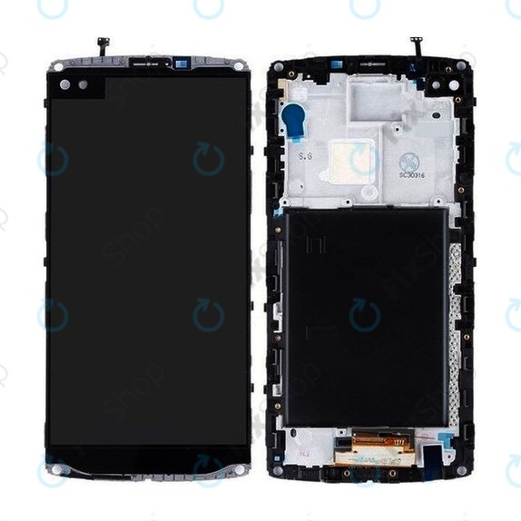 LG V10 H960A - LCD zaslon + zaslon osjetljiv na dodir + okvir (Black) TFT