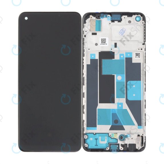 Realme 9 - LCD zaslon + zaslon osjetljiv na dodir + okvir (Meteor Black) OLED