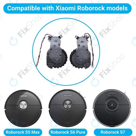 Xiaomi Roborock S5 Max, S6 Pure, S7 - Lijevi i desni kotač s motorom (Siva)