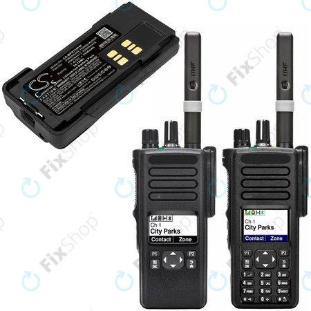 Baterija za Motorola DP2600, 4000, 4600, 4800, XPR3000, XPR3300, 3350mAh, Li-Ion, 7.4V, PMNN4409, HQ