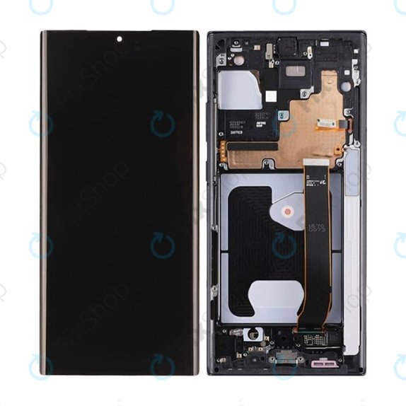 Samsung Galaxy Note 20 Ultra N986B - LCD zaslon + zaslon osjetljiv na dodir + okvir (Mystic Black) OLED