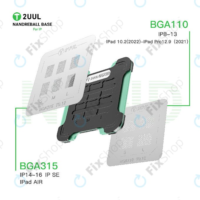 Magnetska baza za reballing NAND memorije, dvostrana, 2UUL BH16