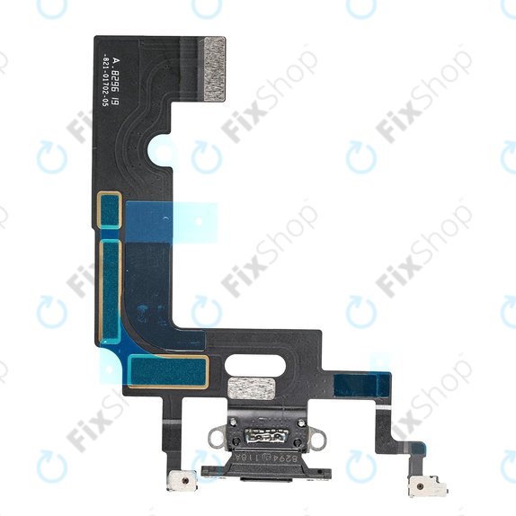 Apple iPhone XR - Konektor za punjenje + savitljivi kabel (crni)