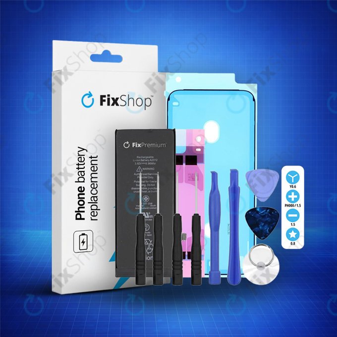 Apple iPhone SE (2nd Gen 2020) - Baterija 1821mAh FixPremium + Ljepilo za baterije + Ljepilo za LCD + Set alata - Multipack