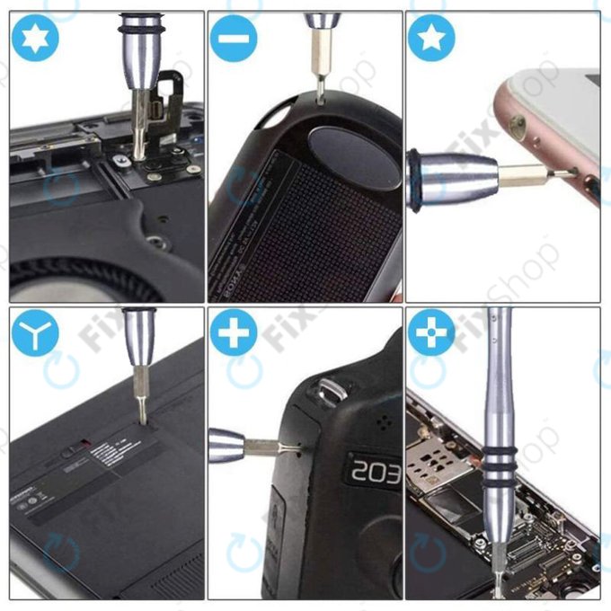 Kingsdun - Precizni set odvijača i bitova za popravak mobitela, računala i elektroničkih uređaja 115u1