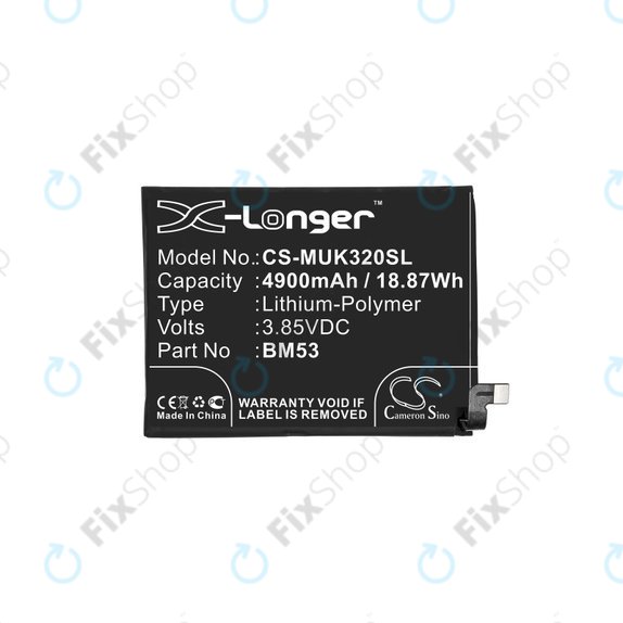 Xiaomi Mi 10T 5G, Mi 10T Pro 5G - Baterija BM53 4900mAh HQ